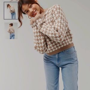 Hollister houndstooth sweater